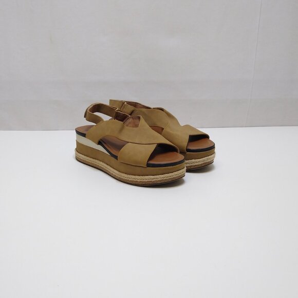 Naturalizer Baya Platform Sandal Slingback Size 6M Criss-Cross Straps Adjustable - Picture 2 of 9
